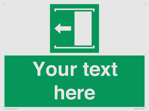 SV5230: Custom Slide to Open Sign