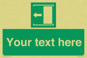 SV5230: Custom Slide to Open Sign