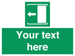 SV5230: Custom Slide to Open Sign