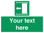 SV5230: Custom Slide to Open Sign