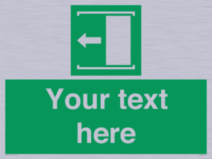 SV5230: Custom Slide to Open Sign