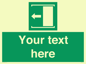 SV5230: Custom Slide to Open Sign