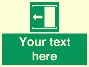 SV5230: Custom Slide to Open Sign