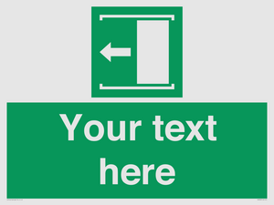 SV5230: Custom Slide to Open Sign