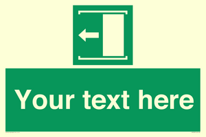 SV5230: Custom Slide to Open Sign
