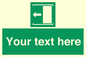 SV5230: Custom Slide to Open Sign