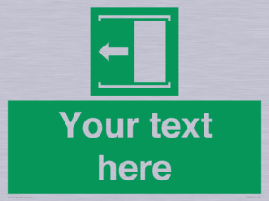 SV5230: Custom Slide to Open Sign