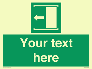 SV5230: Custom Slide to Open Sign