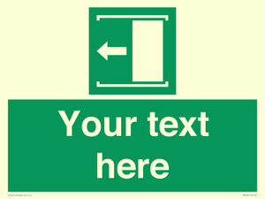 SV5230: Custom Slide to Open Sign