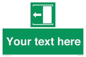 SV5230: Custom Slide to Open Sign