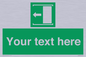 SV5230: Custom Slide to Open Sign