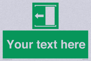 SV5230: Custom Slide to Open Sign