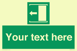 SV5230: Custom Slide to Open Sign