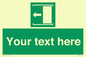 SV5230: Custom Slide to Open Sign