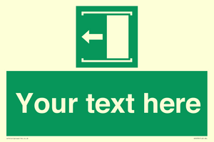 SV5230: Custom Slide to Open Sign