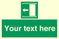 SV5230: Custom Slide to Open Sign