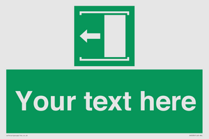 SV5230: Custom Slide to Open Sign