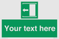 SV5230: Custom Slide to Open Sign