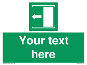 SV5230: Custom Slide to Open Sign