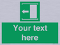 SV5230: Custom Slide to Open Sign