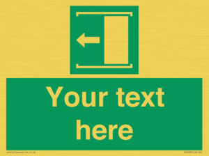 SV5230: Custom Slide to Open Sign