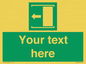 SV5230: Custom Slide to Open Sign