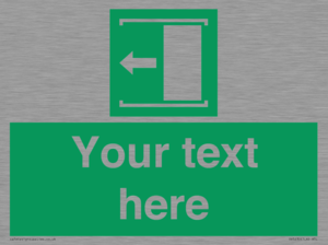 SV5230: Custom Slide to Open Sign