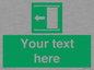 SV5230: Custom Slide to Open Sign