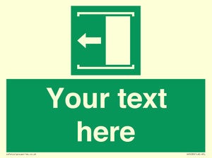 SV5230: Custom Slide to Open Sign