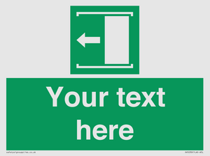 SV5230: Custom Slide to Open Sign