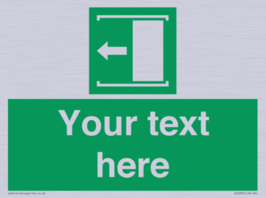 SV5230: Custom Slide to Open Sign