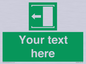 SV5230: Custom Slide to Open Sign