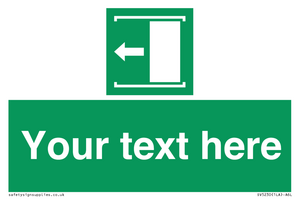 SV5230: Custom Slide to Open Sign