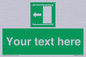SV5230: Custom Slide to Open Sign