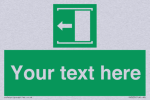 SV5230: Custom Slide to Open Sign