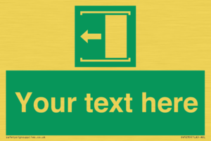 SV5230: Custom Slide to Open Sign