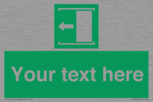 SV5230: Custom Slide to Open Sign