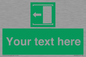 SV5230: Custom Slide to Open Sign