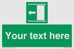 SV5230: Custom Slide to Open Sign