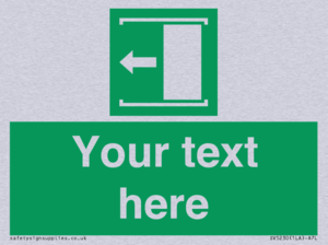 SV5230: Custom Slide to Open Sign