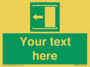 SV5230: Custom Slide to Open Sign