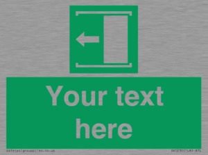 SV5230: Custom Slide to Open Sign