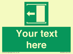 SV5230: Custom Slide to Open Sign