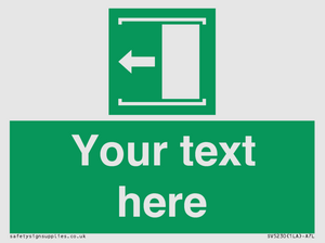 SV5230: Custom Slide to Open Sign