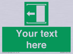 SV5230: Custom Slide to Open Sign