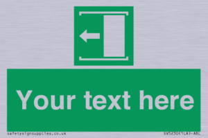 SV5230: Custom Slide to Open Sign