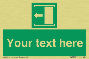 SV5230: Custom Slide to Open Sign