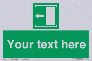 SV5230: Custom Slide to Open Sign