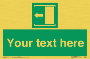 SV5230: Custom Slide to Open Sign