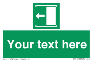 SV5230: Custom Slide to Open Sign